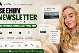setup beehiiv newsletter template beehiiv landing page beehiiv ai newsletter