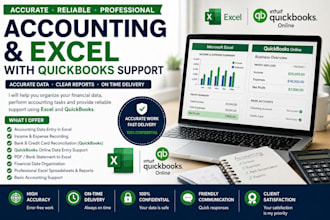 do accurate excel data entry  and basic accounting tasks