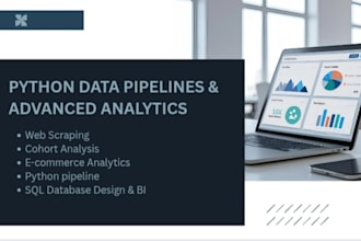 do cohort analysis, web scraping, and e commerce data analytics in python