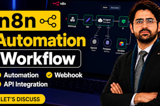 be your n8n automation expert for ai agent, API integration, webhook workflow