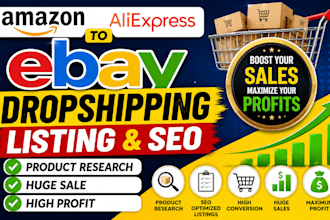do profitable amazon aliexpress to ebay dropshipping listings for more sales