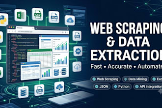 do web scraping and data extraction for you