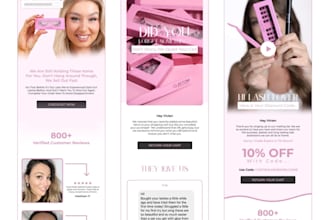design professional responsive email marketing newsletter