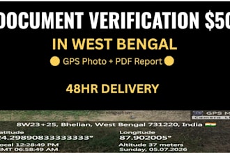 do nri land document verification with gps proof west bengal