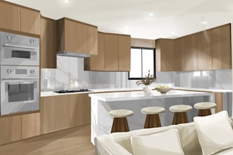 draw your interior with a digital sketch illustration