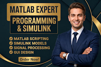 do your matlab programming , simulink , control systems and gui projects