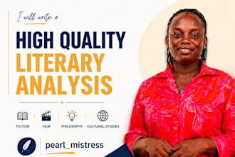 write original literary analysis of fiction, film, theory, and philosophy