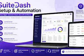 do full suitedash setup, onboarding, and client portal configuration