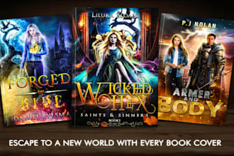 design fantasy book cover, romance book cover, and ebook cover design
