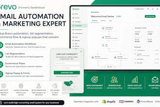setup brevo email automation, list segmentation, ecommerce flow, signup popup