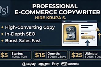 write high converting SEO product descriptions