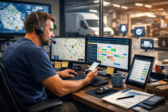 dispatcher, driver manager, fleet coordinator, track and trace, updates,schedule