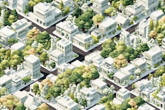 create 2d isometric illustration or map