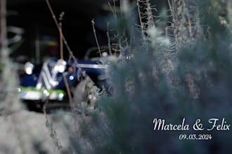 create a cinematic wedding video