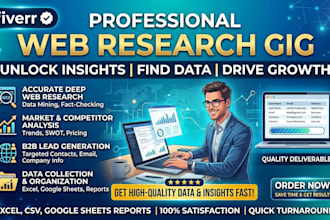 provide accurate web research and internet research