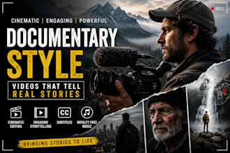 make high quality documentary style brand storytelling videos