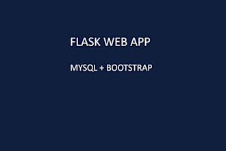 python flask web application mysql bootstrap