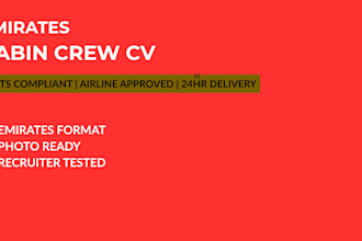 write cabin crew cover letter for emirates qatar etihad