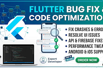 fix flutter bugs, errors and issues in your app