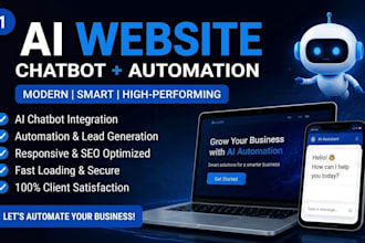 build ai powered business website with chatbot