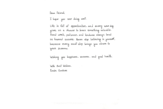 write anything with my handwriting
