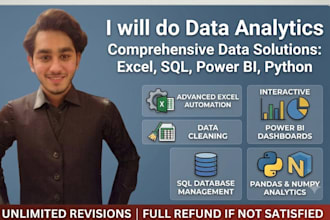 data analytics, python data cleaning and power bi dashbord