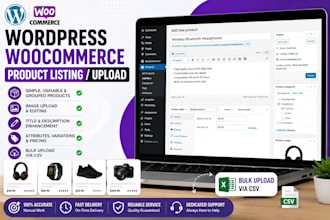 do wordpress woocommerce product upload product listing