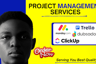 setup clickup projects, dubsado, monday crm, trello, honeybook, zoho projects
