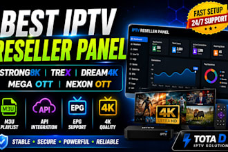do best reseller panel strong8k, trex, dream4k, mega ott, nexon ott with m3u