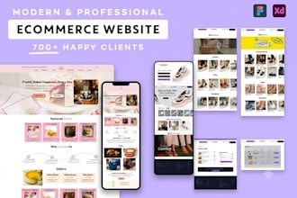 design modern ecommerce ui ux, fashion store or beauty shop interface in figma