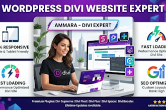 design or customize a professional wordpress divi