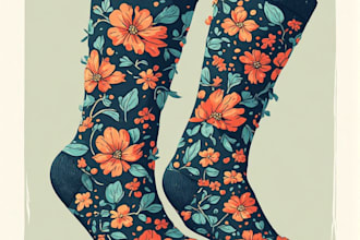 design custom sneakers socks for your brands and streetwear