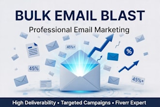 send bulk email campaign email blast and email marketing