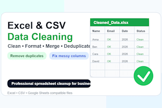 clean format merge and deduplicate your excel or CSV data