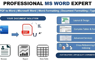 format, edit, and convert microsoft word documents professionally