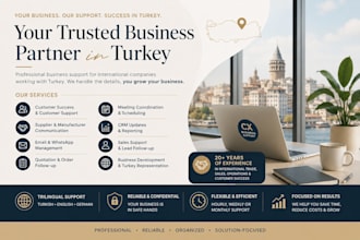 be your remote operations manager in turkey