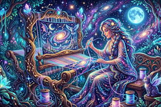 create a unique, custom digital illustration