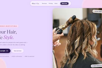 build a modern landing page for your startup or business