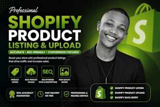 shopify product listing and product upload