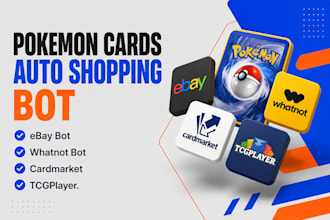 code pokemon cards auto shopping bot, ebay bot, whatnot, cardmarket, tcgplayer