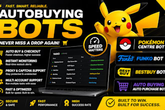 do pokemon center bot, auto buying bot, funko bot, auto purchase bot bestbuy bot