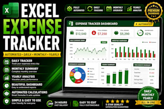 create a custom excel budget and expense tracker dashboard