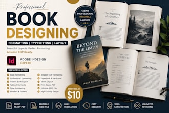 format and typeset your book for amazon KDP in indesign