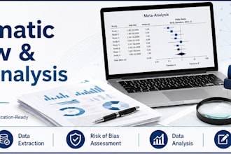 do data screening, extraction, rob assessment and manuscript writing