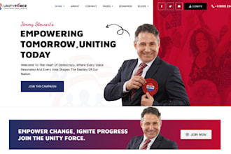 build political campaign website political website election website