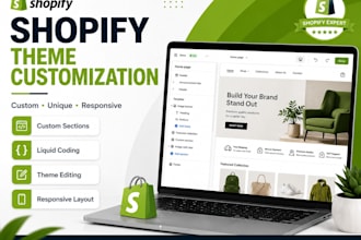 customize your shopify theme with responsive design and custom sections