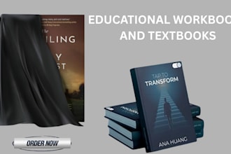 professionally design educational workbooks, textbooks, and KDP book covers