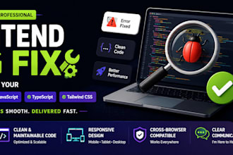 fix react nextjs javascript typescript frontend bugs fast