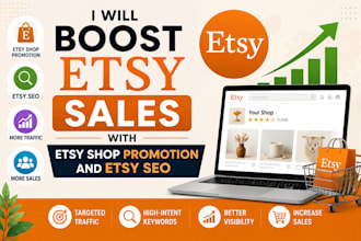 boost etsy sales with etsy shop promotion and etsy SEO