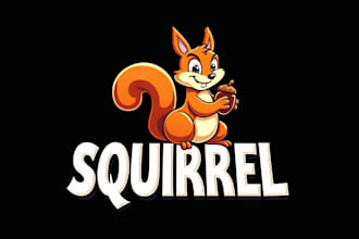 make an amazing squirrel logo in 12 hours
